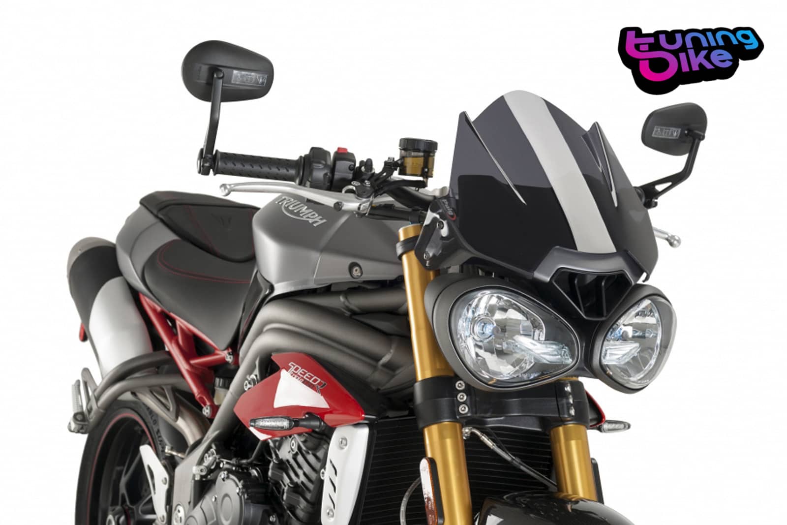 PUIG CUPOLINO NAKED N.G. SPORT PER TRIUMPH SPEED TRIPLE 2018 FUME SCURO